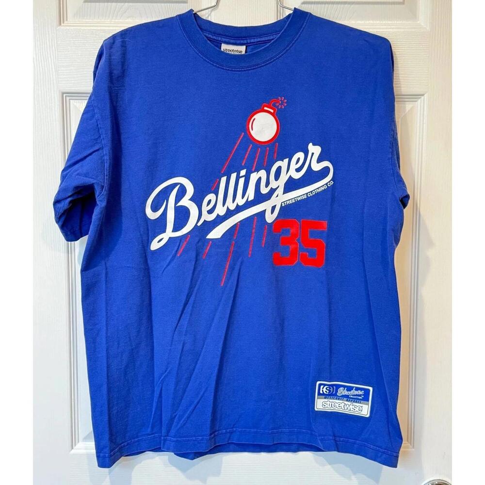Los Angeles Dodgers Bellinger 35 MVP Shirt Mens XL Blue by Streetwise Collection